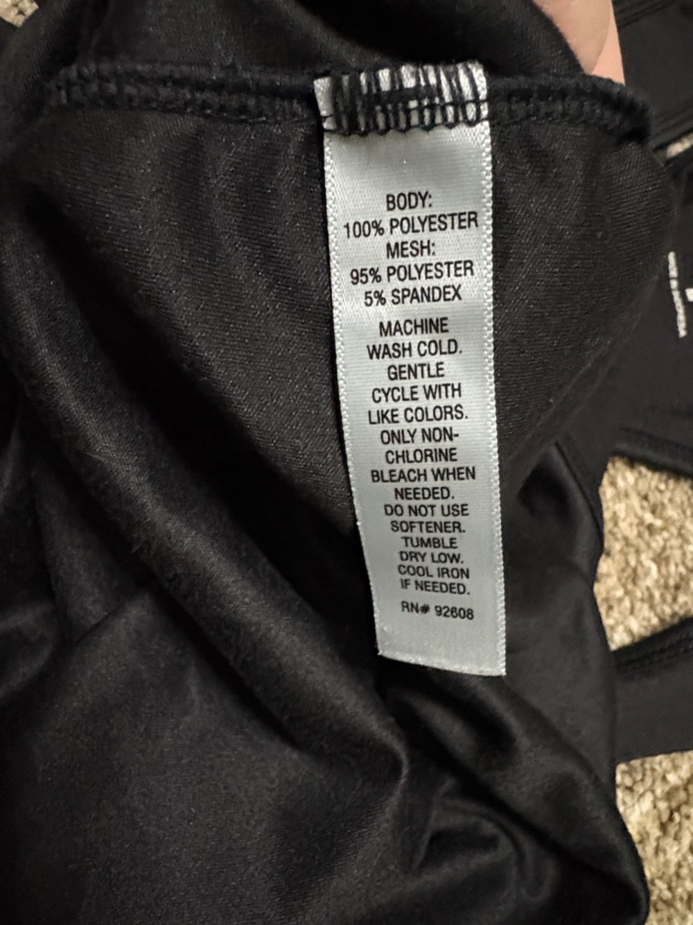 Classic Black Racerback Tank Top - Performance Layer - Picture 7 of 11